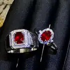 Ruby Ruby SGARIT Precious Gemstone 18k Gold Fine Jewelry Wholesale Luxury Pigeon Blood Unheated Natural Ruby Couple Rings