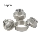 Union Stainless Fitting Ss Bsp Threaded Union 316 Ss304 Ss316l Stainless Steel Pipe Fitting Union