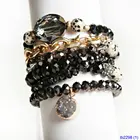 Stones Beads Handmade Stacked Stones And Beads Bracelet Set