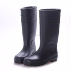 Custom Black Rian Boots / Plastic Wellington Boots / Safety Gumboots