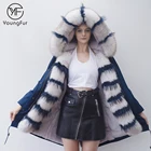 Coat Coats Winter Coats Womens Winter Women's Fox Fur Coat Warm Hood Parka Ladies Jacket Outwear Fashion Winter Coats