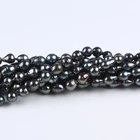 Pearl Black Pearls Blackblack Loose Pearls Saltwater Pearl Drop Loose Tahitian Black Pearls