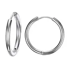 Earrings Piercing Earrings Thin Designed Plain Self Piercing Hoop Earrings