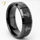 Ring Ring Men 2020 Hot Item Man Black Free Mason Tungsten Ring With Groove