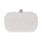 Evening Bag Clutch Satin Satinclutchclutch Evening Clutches Factory Direct Wholesale Classic Beaded Evening Bag Two-sided Pearl Clutch Bag With Satin Lining For Party Prom Banquet Wedding