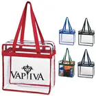 Pvc Tote Bag Fashion Girls OEM ODM Shoulder Makeup PVC Plastic Silicone Tote Shopping Clear Bags With Custom Logo