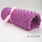 Baby Polyester For Blanket 100% Polyester Polka Minky DOTS For Baby Blanket