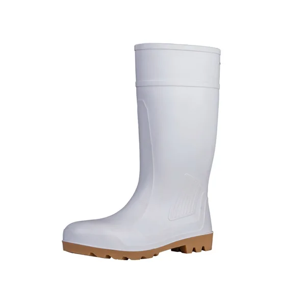 white rubber work boots