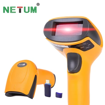 Wireless Laser Barcode Scanner Long Range Cordless Bar Code Reader for POS and Inventory - NT-2028