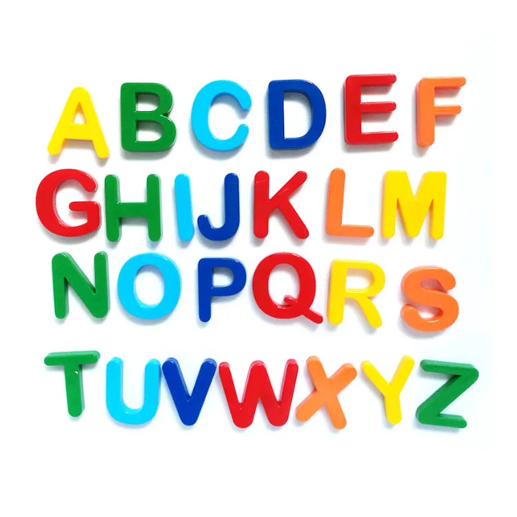 Magnetic Large Capital Letters Alphabet Fridge Magnets Toys Kids Learning 