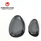 Faceted Natural Fancy Shape Double Side Faceted Black Onyx Slab Gem Stones Price