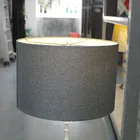 Gray Lamp Fabric Lamp Shades For Table Lamps Modern Gray Drum Fabric Lamp Shades For Table Lamp Ceiling Lamp