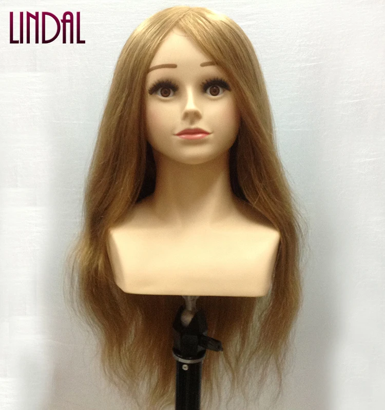 Lindal Human Hair Mannequin Dolls Training Extension Female Styles Hair  Styling Dummy Heads 220g Human Hair With Shoulders - Buy Manniquin With Hair  Plastic Training Head Training Head For Hairdress 295 Hair