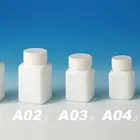 Square Hdpe Bottle Plastic Hdpe Bottle Small Square HDPE Tablet Bottle