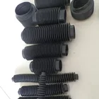 Covers Flexible Nylon Round Type Telescopic Bellow Covers For Cnc Machine
