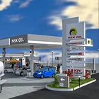 Large Outdoor Gas Station Advertising Petrol Station Equipment
