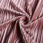 Fabric Velvet 2021 New Fashion Solid Dyed Knit Polyester Pleated Korea Velvet Fabric Price Per Meter For Women Dress