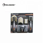 Combination ROLLINGDOG New Design 6PC Plastic Paint Tool Set Touch-Up Painter Replaceable Corner Pro Paint Pad Brush Kit With Refill Pad