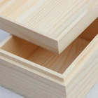 Wooden Box Box Gift Wood Rustic Unfinished Handmade Keepsake Packaging Wooden Box Gift