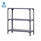 Boltless Metal Slotted Angle Iron Shelving Goods Garage Storage Racking System For Supermarket/home/garden