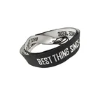 Black Belt 38MM Custom Black Woven Men Fabric Polyester Belt With D-Ring