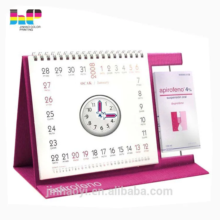 desk calendar design