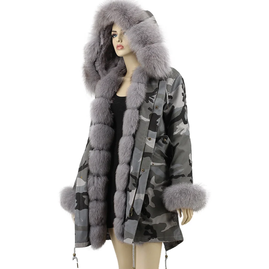 white parka coat with fur hood