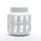 Hand Made Fashionable Ceramic Candle Lantern Table Flower Pot Hand Made Nordic Ceramic Home Decor