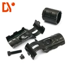 Pipe Black Black Metal Joint Pipe DY22 HJ Series HJ-1 28mm Metal Tube Lean Pipe Joint Connector By Black Electrophoresis