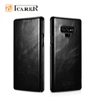 Flip Phone Case Galaxy Hot Selling Top Quality Genuine Leather Flip Mobile Phone Cover Case For Samsung Case For Galaxy Note 9