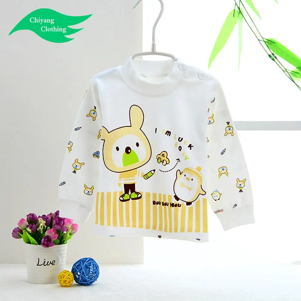 manufacturer Baby clothes wholesale price cartoon 100% cotton baby blouse made by CHIYANG factory