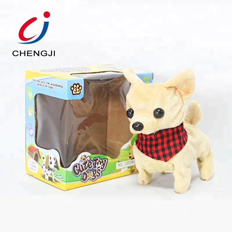 Interactive toys battery operated eco friendly electric animals funny plush toy dog for kid