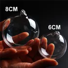 Glass Glass Glass Ball Transparent Glass Ball With Glass Hook For Christmas Tree Ornament