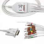10 Leads ECG EKG Leadwires Cable Banana 4.0 For Schiller AT/1 AT/2 AT/3 AT/4