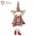 Wing Factory Customized Lovely Fabric Angel Christmas Hanging Decoration Doll With Wing