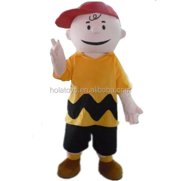 hola cartoon yellow charlie brown mascot custom/charlie brown