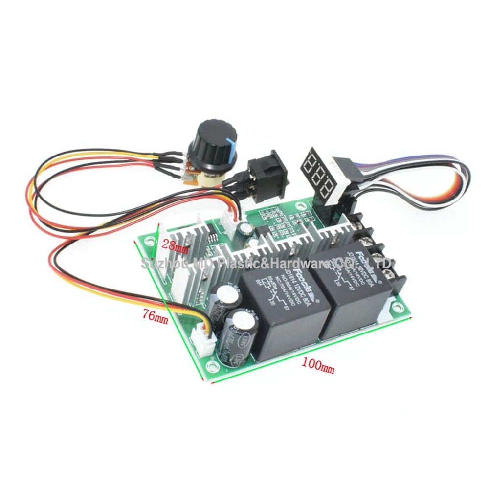 DC power motor speed controller 12v~48v inverted switch reversing switch 40A 