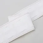 Pleat 50mm Wide White Pencil Pleat 3 Cords Wave Curtain Hardware Polyester Curtain Heading Tape Ripple Fold Tape