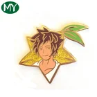 Custom Cartoon Character Sailor Moon Pin Cloisonne Hard Enamel Lapel Pin With Gold Plating