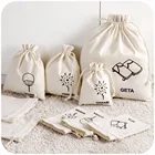 Pouch Drawstring Pouches Gift Customized High Quality Drawstring Small Gift Canvas Pouch With Personal Logo
