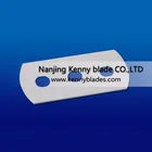 Razor Blade Carbide Cutting Blade Thickness 0.15/0.2/0.3/0.4mm Double Edge Tungsten Carbide 3-hole Razor Blade