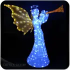 Hot Wedding Table Decoration White Acrylic Angel With Feather Wings