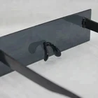 Sunglasses All Black Sunglasses One-Piece Alien Sun Glasses 2017 HOT Sales Black Bar Box Sunglasses