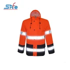 Coat High Quality Jacket Raincoat Reflective Strip Rain Coat Waterproof