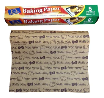 H e l l o k i t t y printed brown baking parchment paper roll 5M
