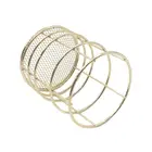 Stainless Steel Rose Gold Mesh Pen Container