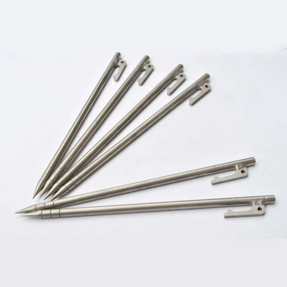 8*300mm Titanium Round Tent Sand Peg 