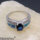 Ring Garnet Silver Rings Hermosa Wholesale Australian Ocean Opal 925 Sterling Silver Opal Ring Amethyst Garnet Sapphire