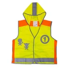 High Quality Children Hooded Reflctive Vest Jacket For Roadway Safety