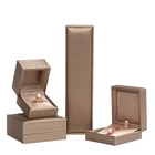 Pu Leather Leather High Quality Custom Logo PU Leather Jewelry Box Gift Box In Stock